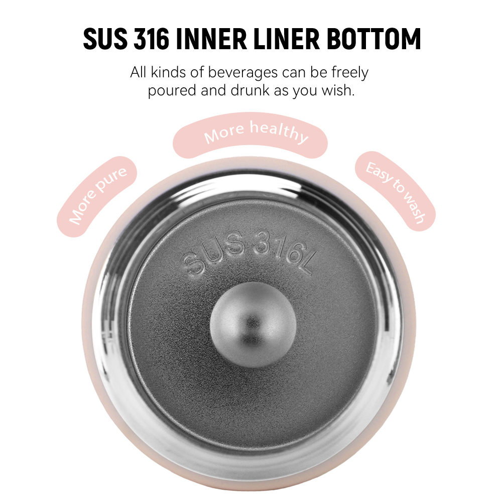SUS 316L stamp on the liner bottom of the Y7031-3 kids thermos