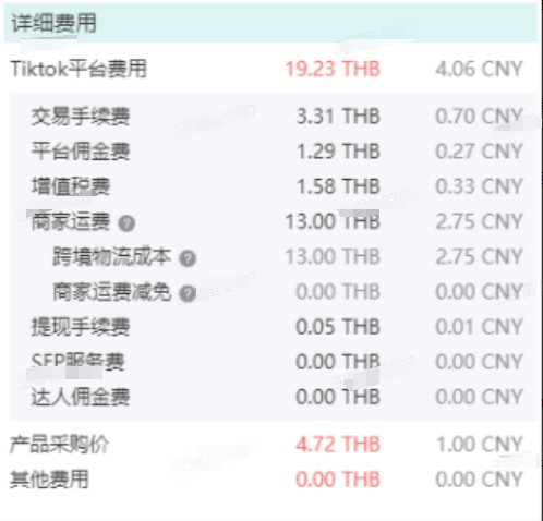 详细费用明细