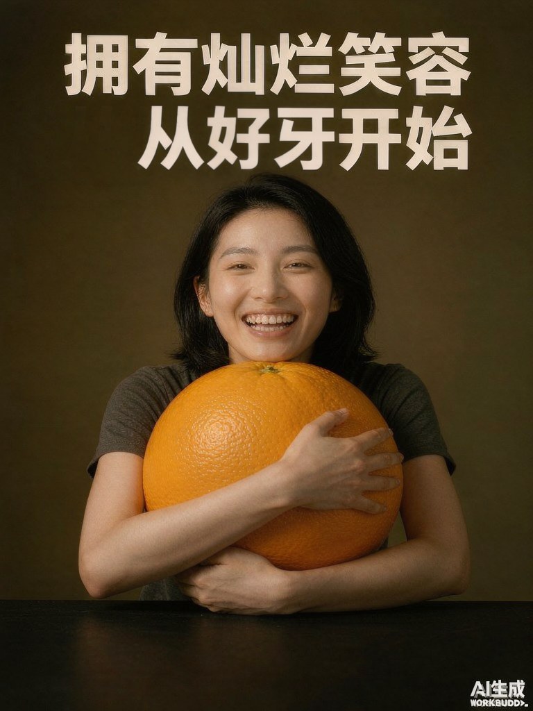 灿烂笑容 海报案例