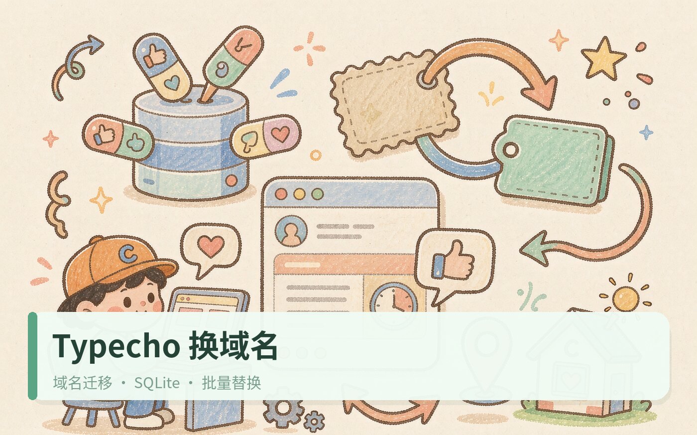 Typecho更换域名后，批量替换域名文章附件域名—sqlite版