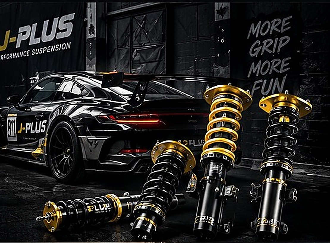 J-PLUS coilovers with a Porsche GT3