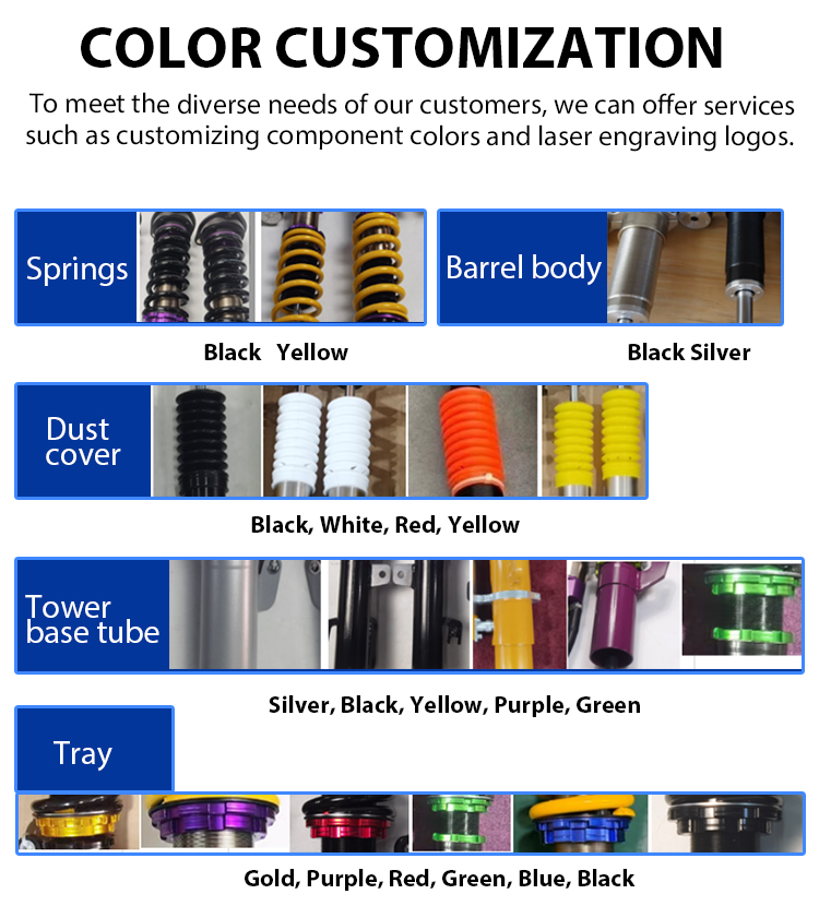 Colour customization options
