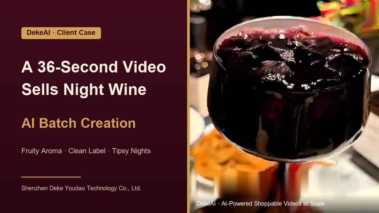 "Live footage on top + gradient text area at the bottom." Color scheme: deep wine red × off-white × dark gold.