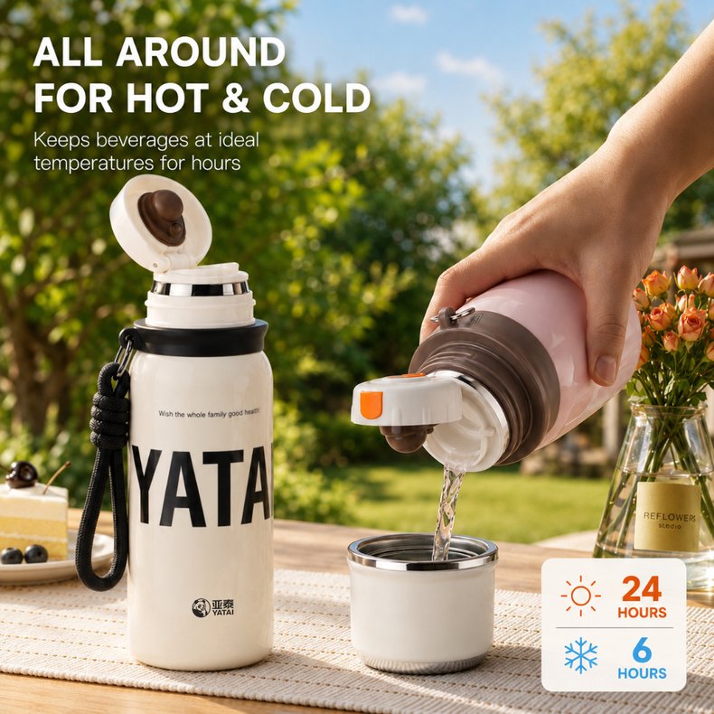 SUS316 stainless steel interior of the Y-1022 mini vacuum flask