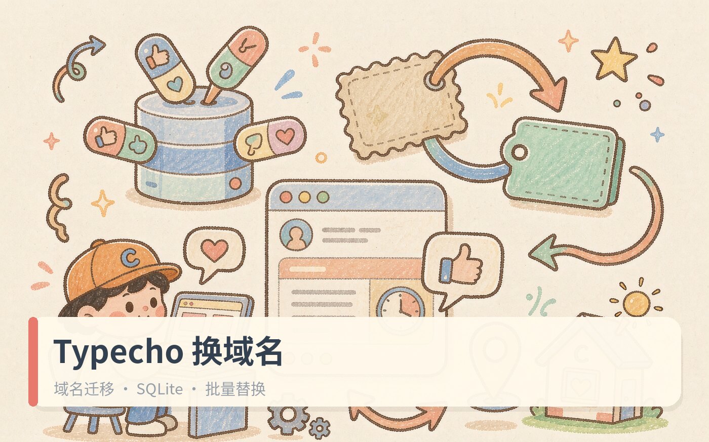 Typecho更换域名后，批量替换域名文章附件域名—sqlite版